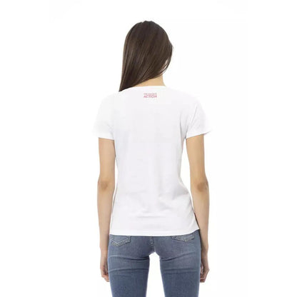 Trussardi Action White Cotton Tops & T-Shirt
