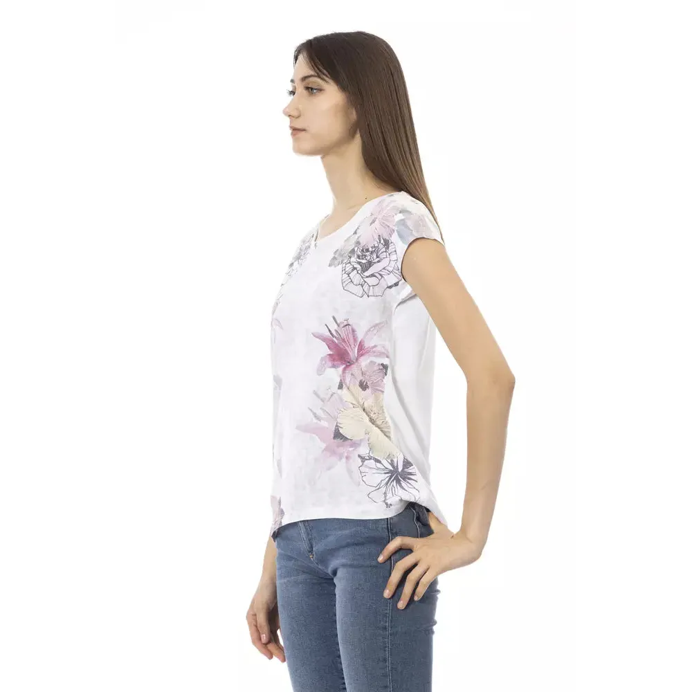 Trussardi Action White Cotton Women T-Shirt
