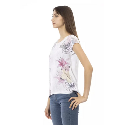 Trussardi Action White Cotton Women T-Shirt