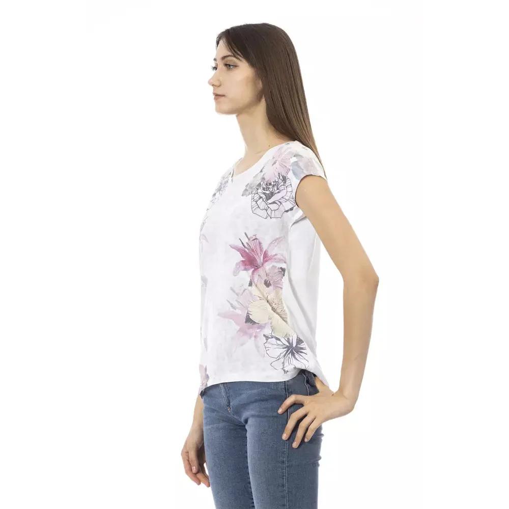 Trussardi Action White Cotton Women T-Shirt