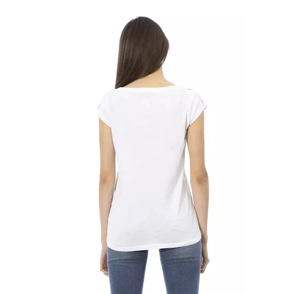 Trussardi Action White Cotton Women T-Shirt
