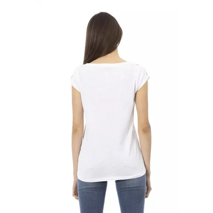 Trussardi Action White Cotton Women T-Shirt