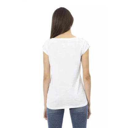 Trussardi Action White Cotton Women T-Shirt