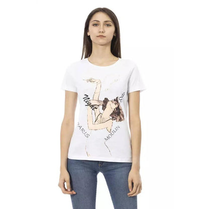 Trussardi Action White Cotton Women T-Shirt