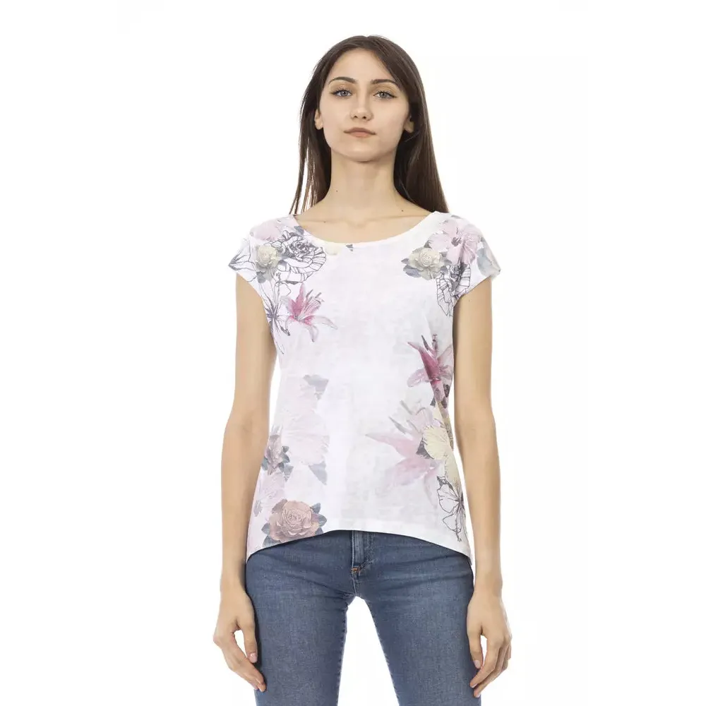 Trussardi Action White Cotton Women T-Shirt