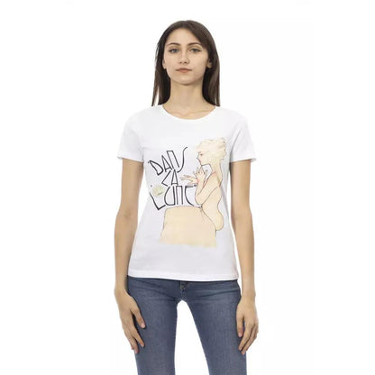 Trussardi Action White Cotton Women T-Shirt
