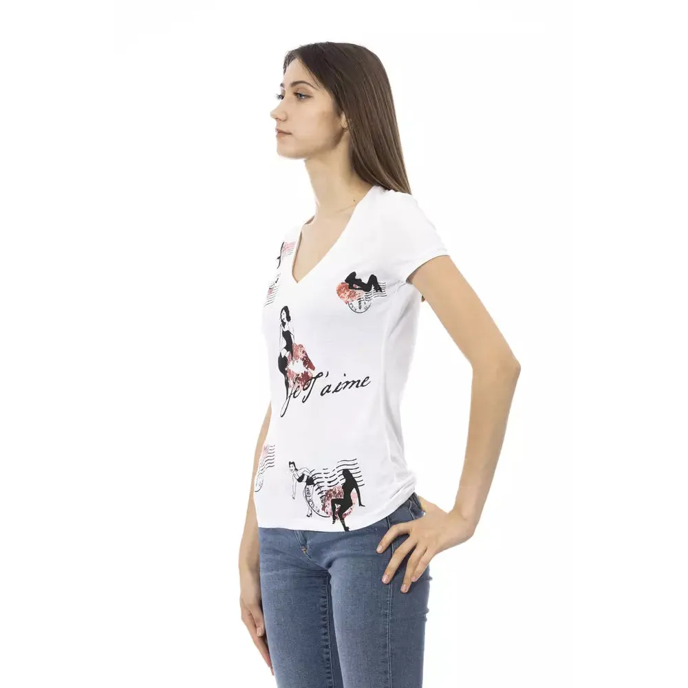 Trussardi Action White Cotton Women's Top
