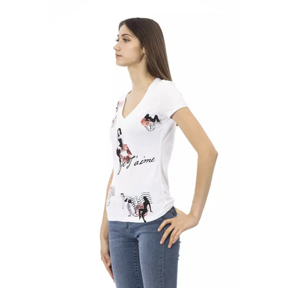 Trussardi Action White Cotton Women's Top