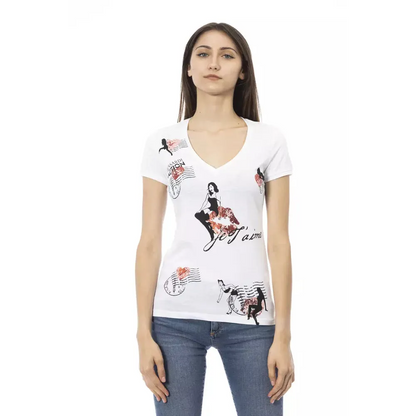 Trussardi Action White Cotton Women's Top