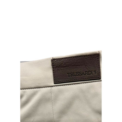 Trussardi Jeans Beige Cotton Men Pants
