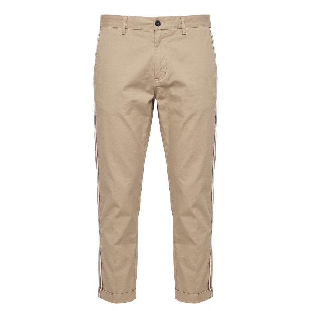 Trussardi Jeans Beige Cotton Men Pants