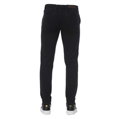 Trussardi Jeans Black Cotton Men Pants