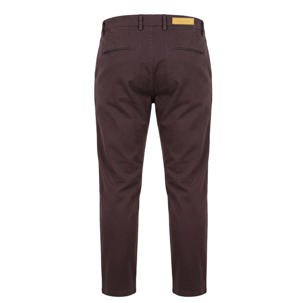 Trussardi Jeans Brown Cotton Men's Pants