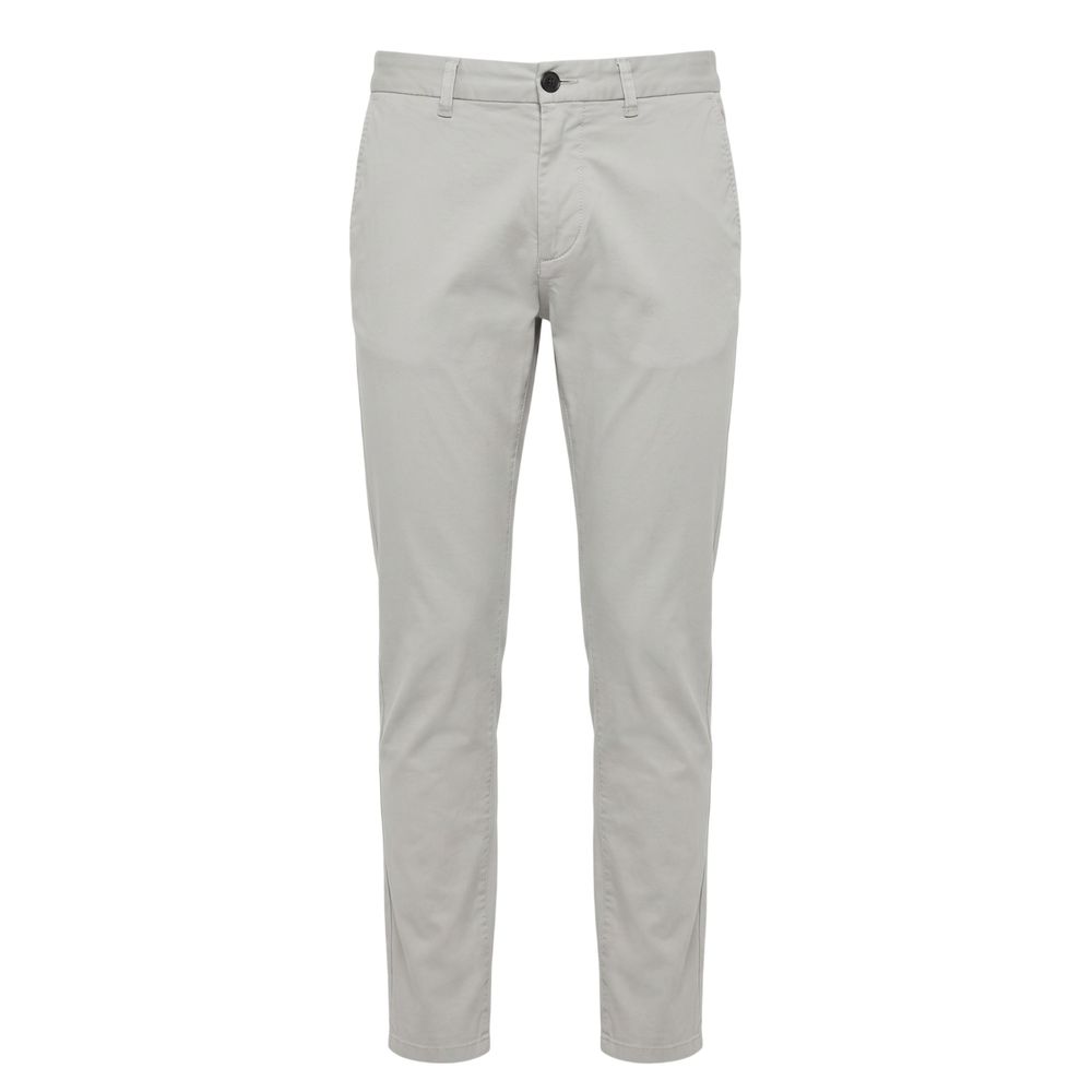 Trussardi Jeans Grey Cotton Men Pants