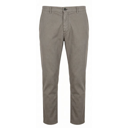 Trussardi Jeans Grey Cotton Men Trouser