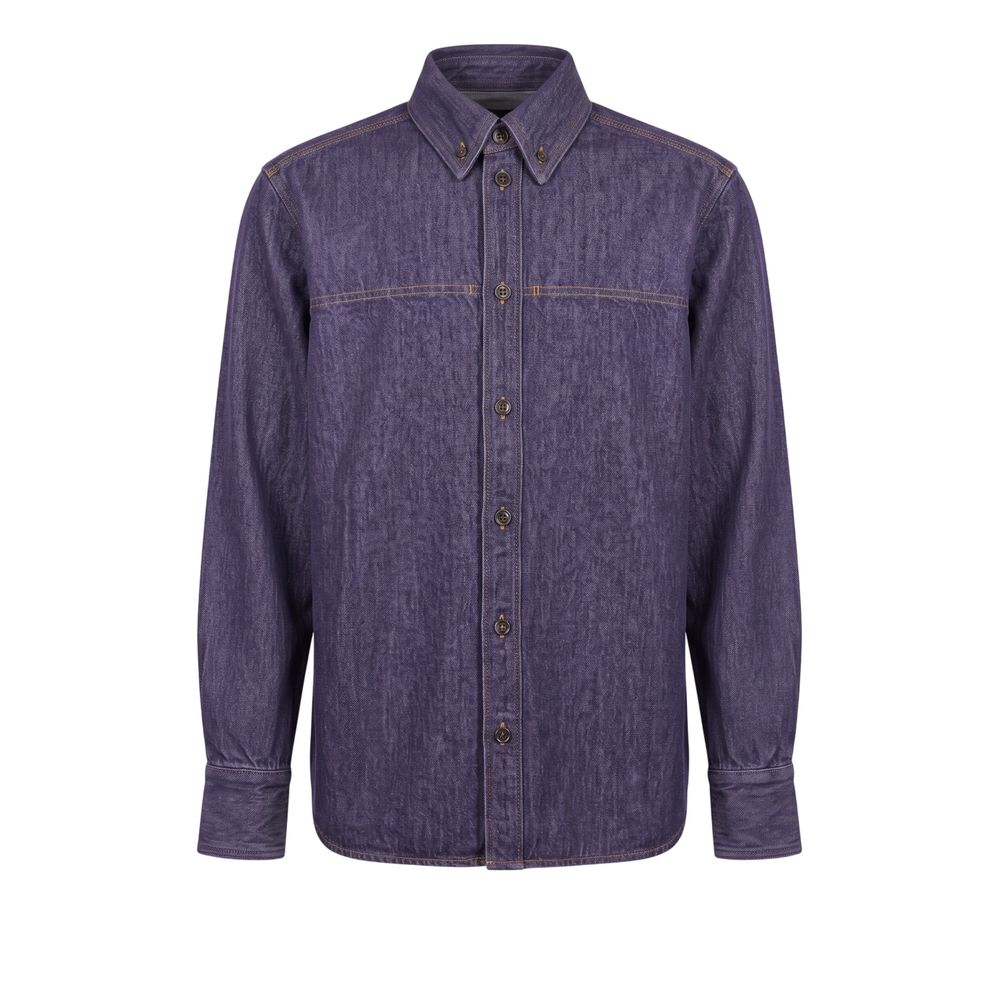 Trussardi Jeans Purple Cotton Men's Jacket
