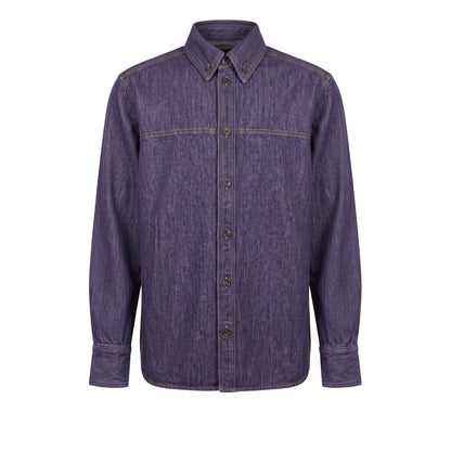 Trussardi Jeans Purple Cotton Men's Jacket