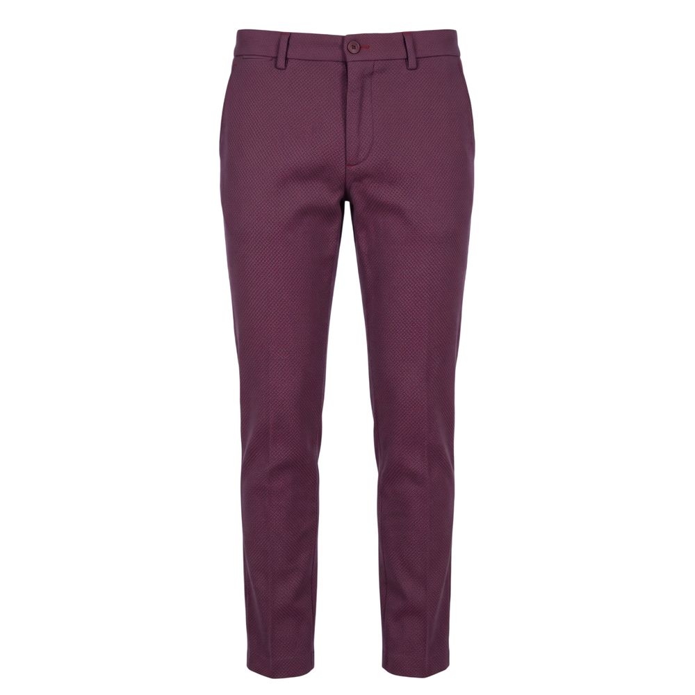 Trussardi Jeans Red Cotton Men Pants