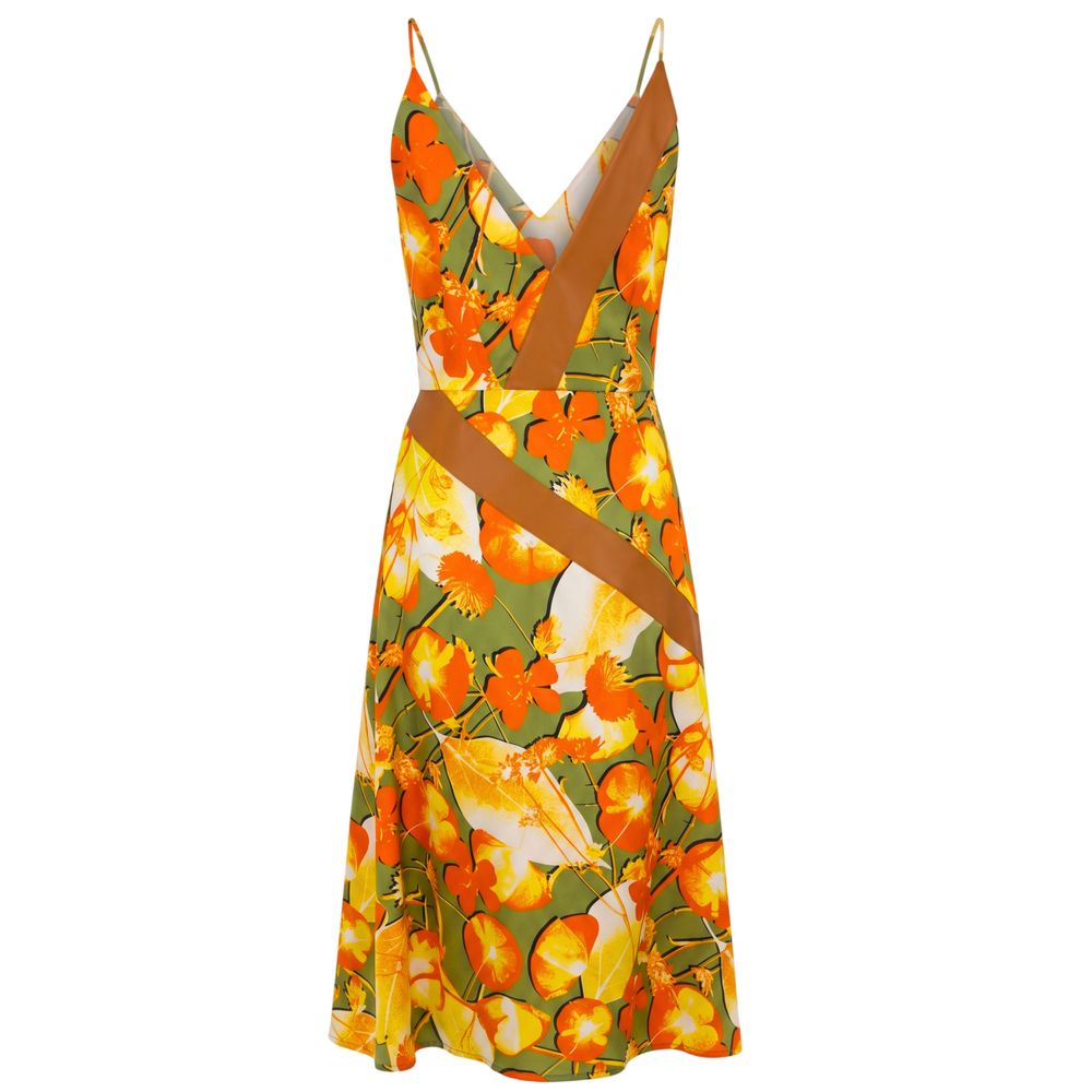 Trussardi Yellow Silk Women Dress