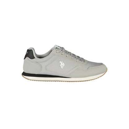 U.S. POLO ASSN. Gray Polyurethane Men's Sneaker