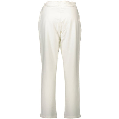 U.S. POLO ASSN. White Cotton Women's Trousers