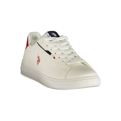 U.S. POLO ASSN. White Polyurethane Men's Sneaker