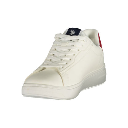U.S. POLO ASSN. White Polyurethane Men's Sneaker