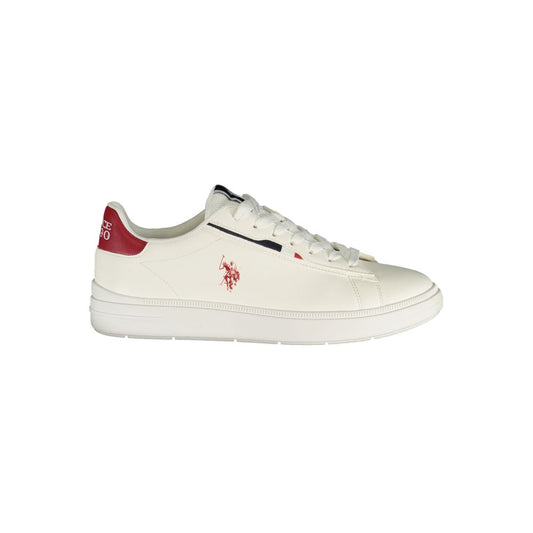 U.S. POLO ASSN. White Polyurethane Men's Sneaker
