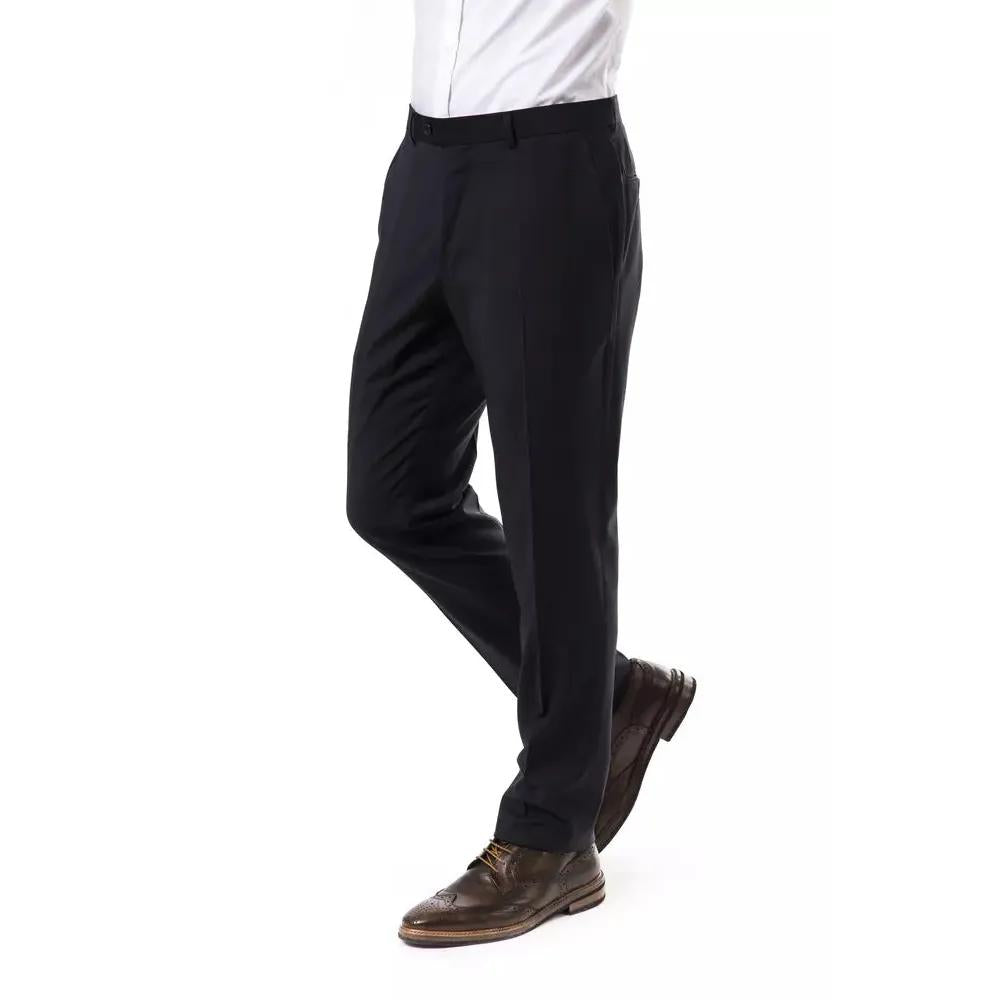Uominitaliani Gray Wool Men Pants