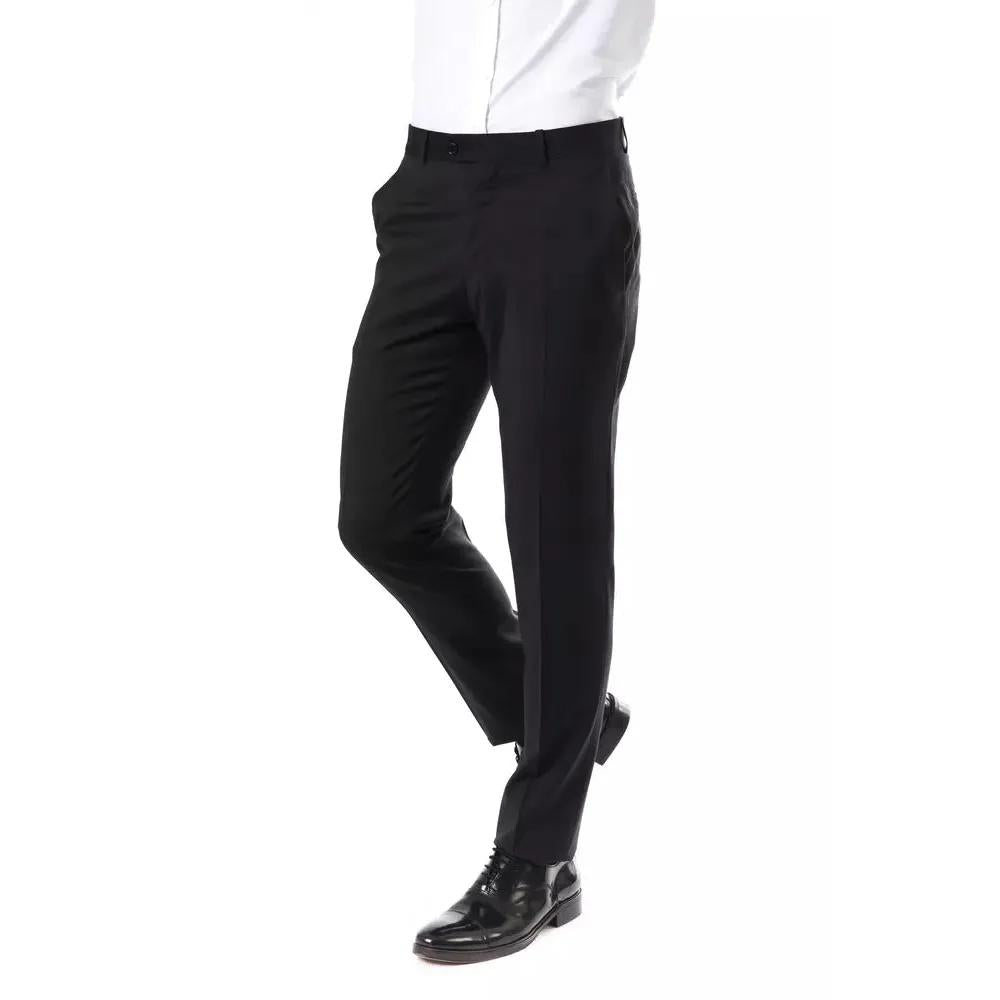 Uominitaliani Gray Wool Men's Suit Pants