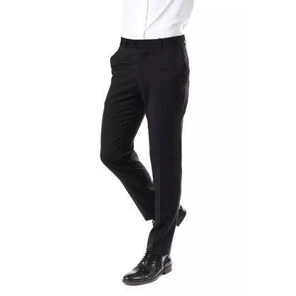 Uominitaliani Gray Wool Men's Suit Pants