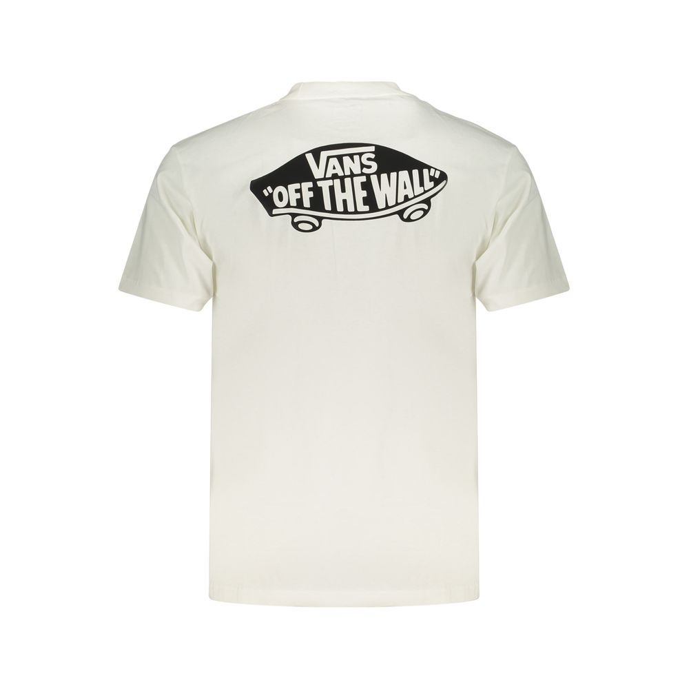 Vans White Cotton Men's T-Shirt