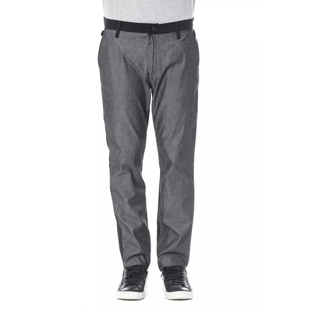 Verri Black Cotton Men's Pant