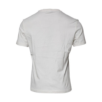 Versace White Medusa Print Cotton Crew Neck T-shirt