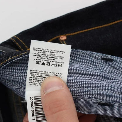 Acht Blue Cotton Regular Straight Fit Jeans