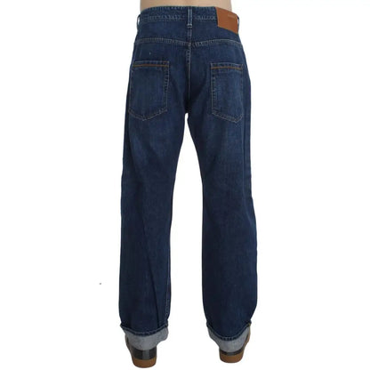 Acht Chic Baggy Loose Fit Blue Jeans for Men