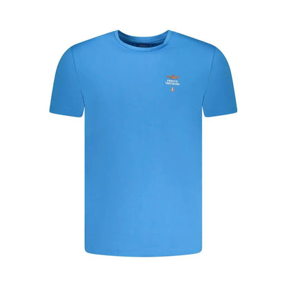 Camicia Aeronautica Militare Azzurro in cotone, azzurra con logo ricamato