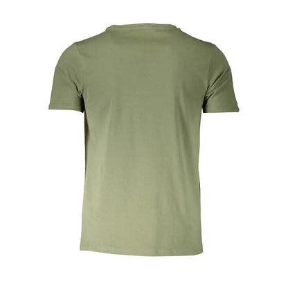 Aeronautica Militare grønne bomuldsintimo olive t-shirt med crew neck