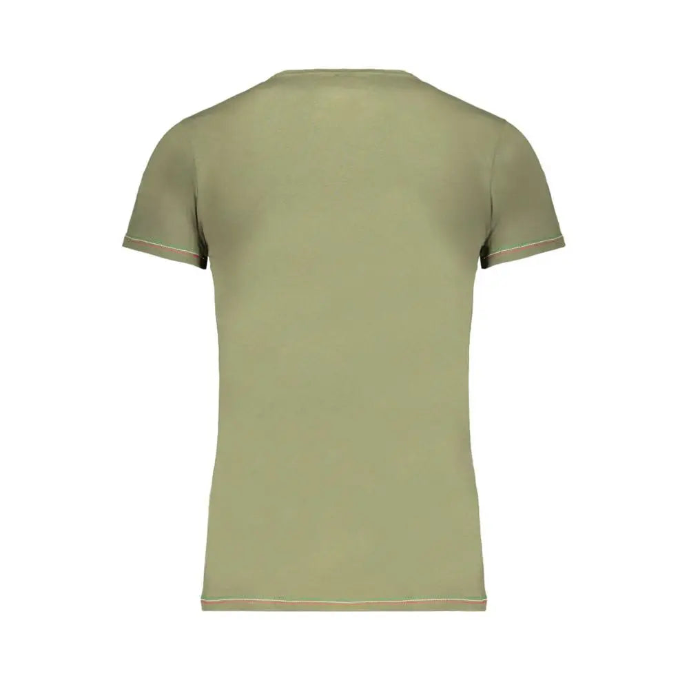 Aeronautica Militare Verde cotton men t-shirt, olive green short-sleeved