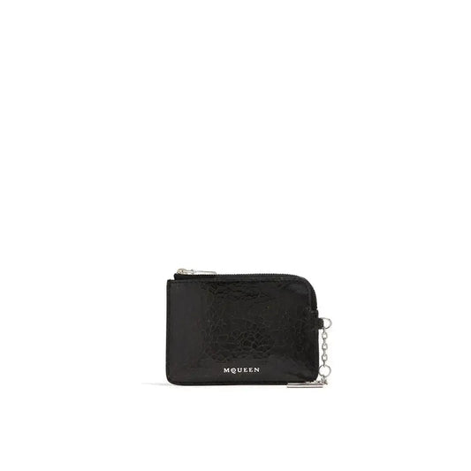 Alexander McQueen Black Calfskin Clutch Bag