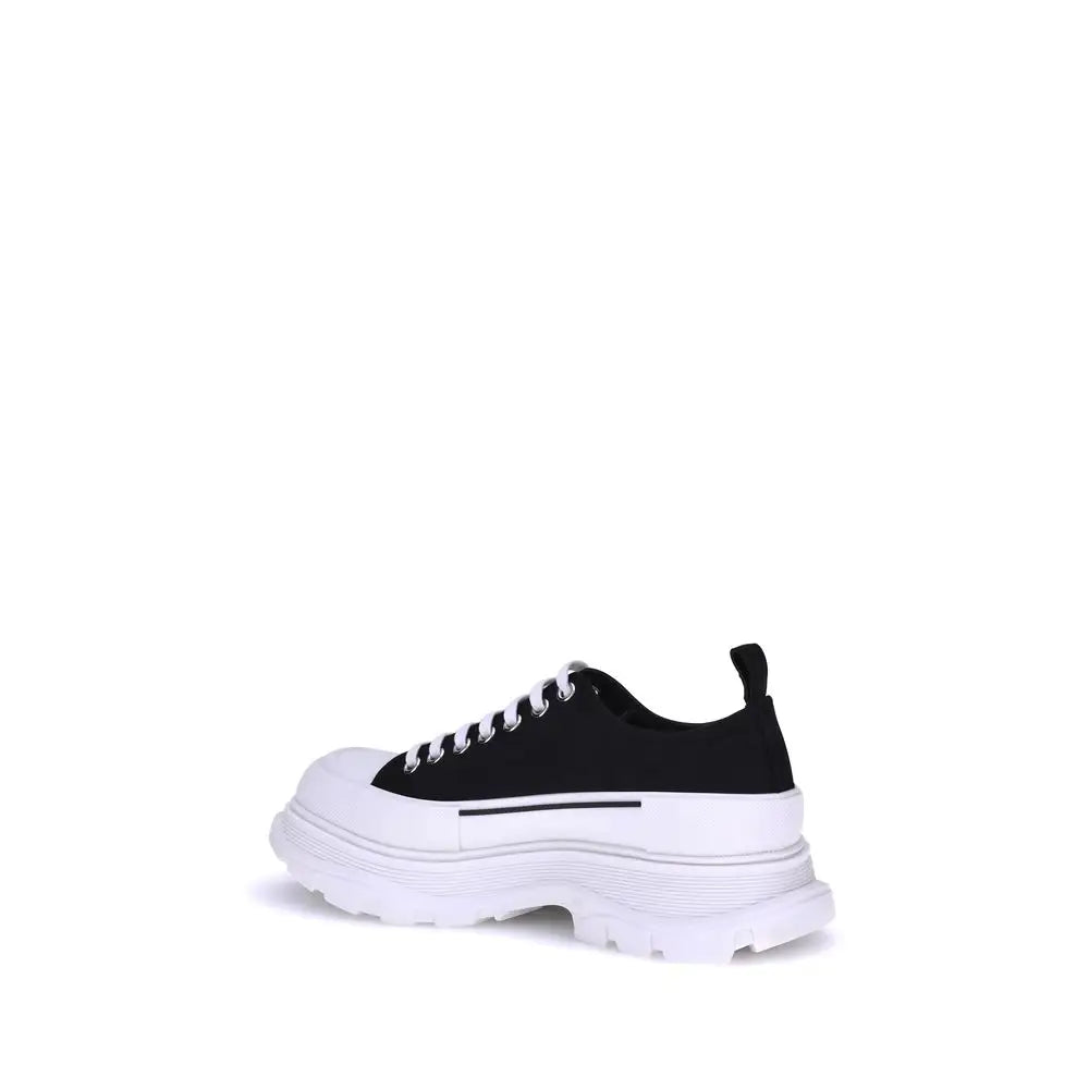 Alexander McQueen sorte gummi atletiske sneakers i sort