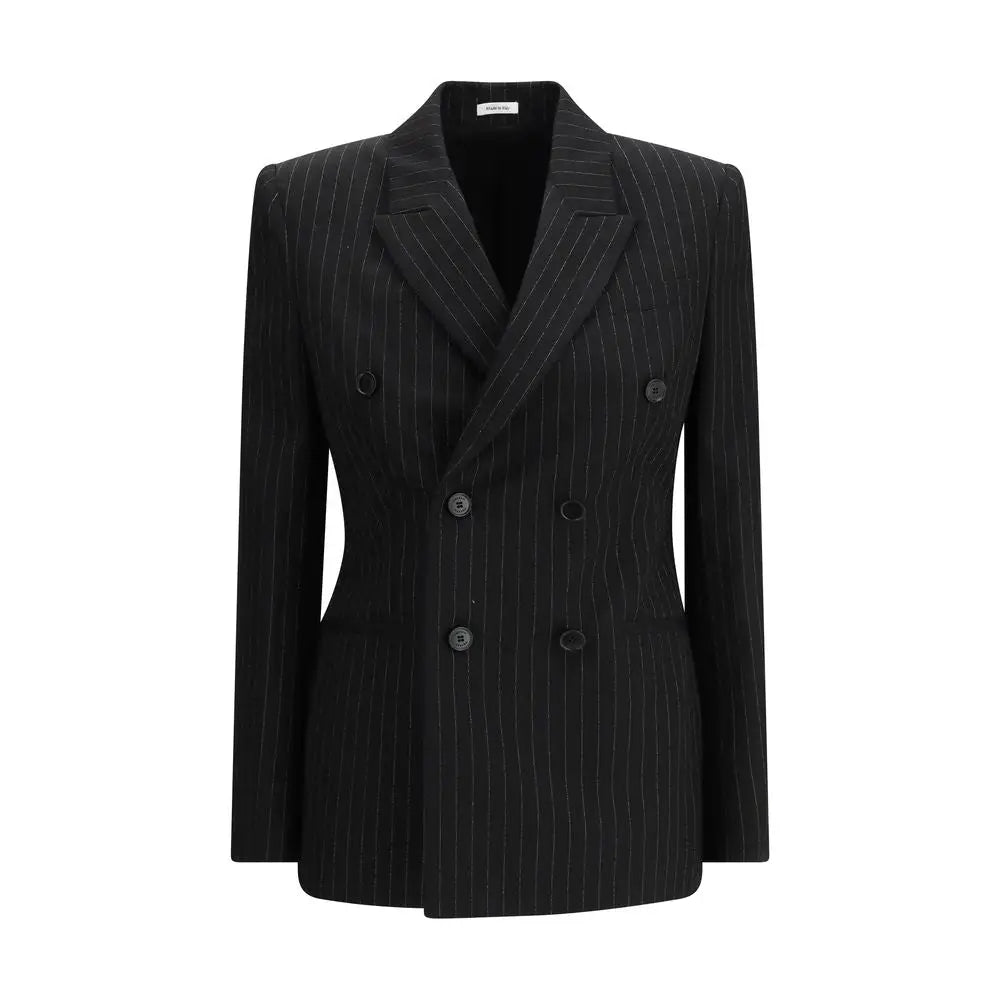 Alexander McQueen Black Wool Blazer - Blazer