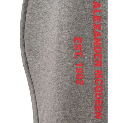 Alexander McQueen Gray Cotton Athletic Pants