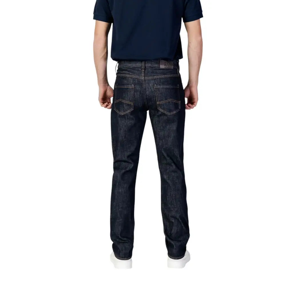 Armani Exchange Blue Polyester Skinny Jeans - Jeans