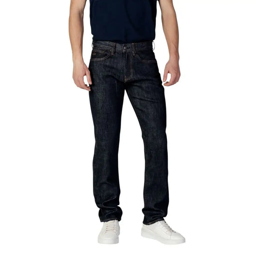 Armani Exchange Blue Polyester Skinny Jeans - Jeans