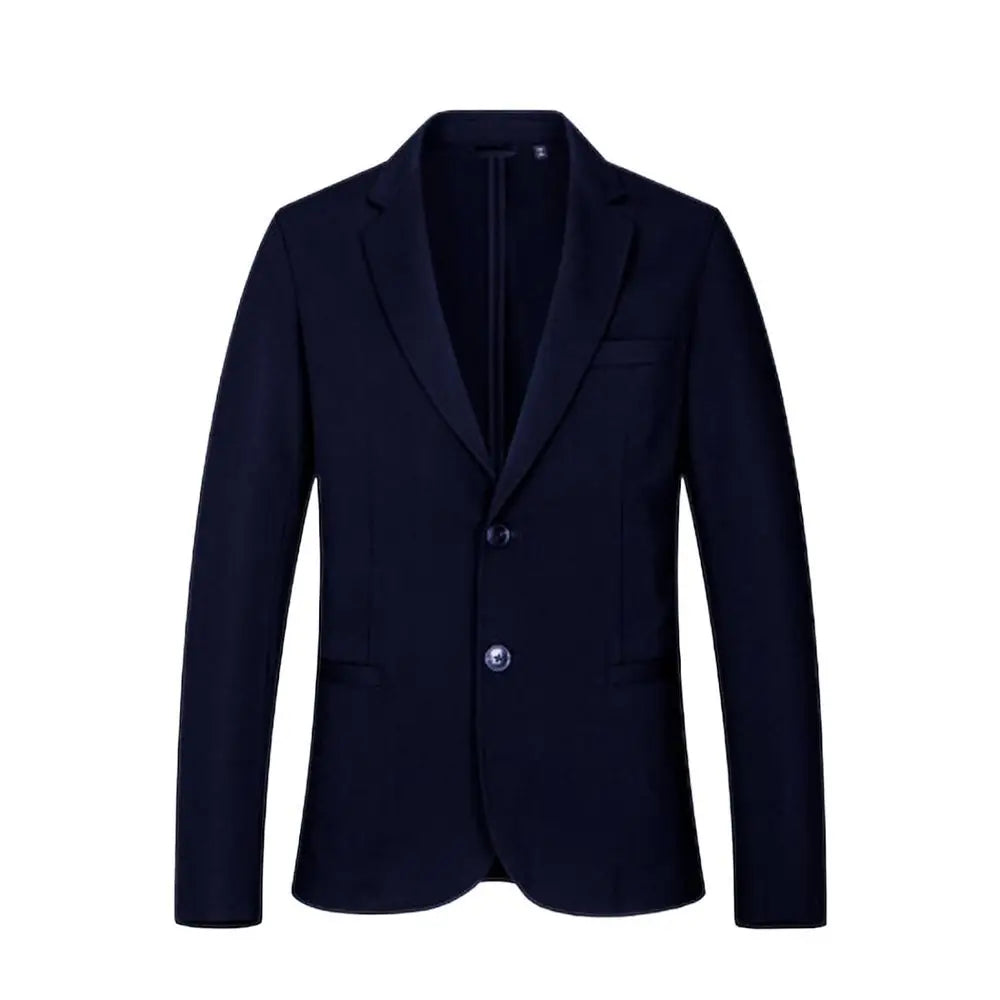 Armani Exchange Blue Viscose Blazer