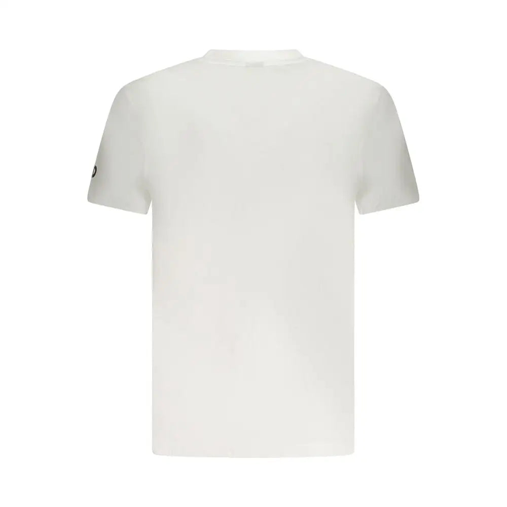 Armata di mare white cotton t-shirt with black sleeve logo