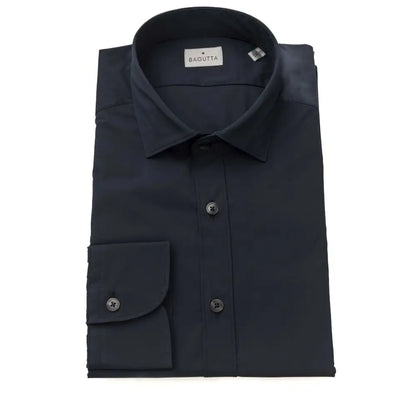 Bagutta Blue Cotton Men Shirt - XXL - Skjorte
