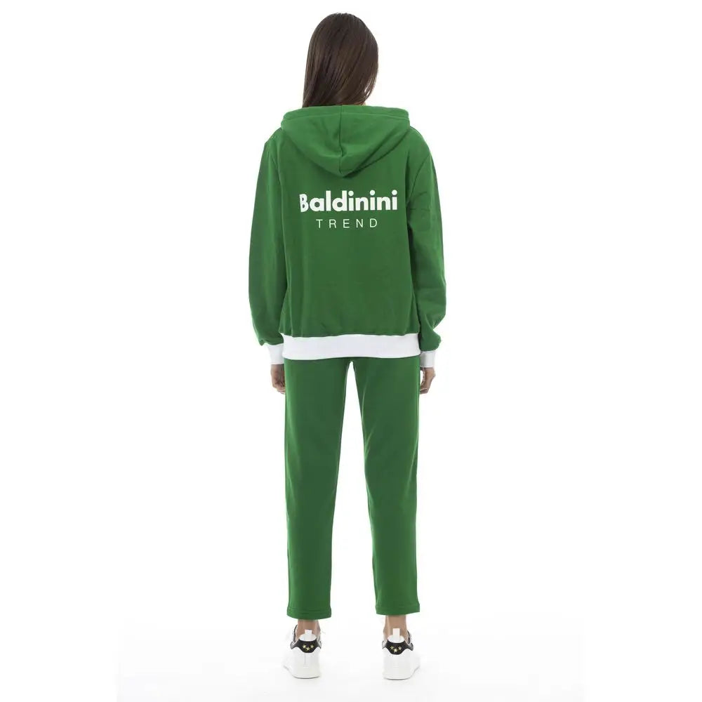 Baldinini Trend Green Cotton Women Sweater