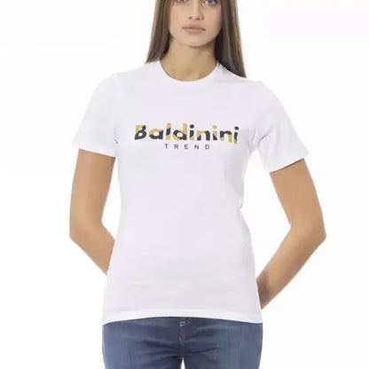 Baldinini Trend White Cotton Women T-Shirt